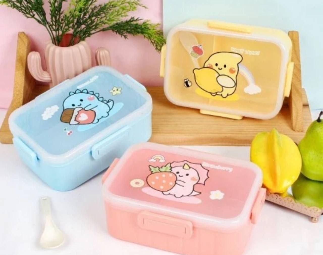 ظرف غذا دو قسمت پاستلی