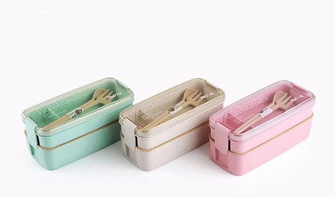 ظرف غذا دو طبقه بامبو