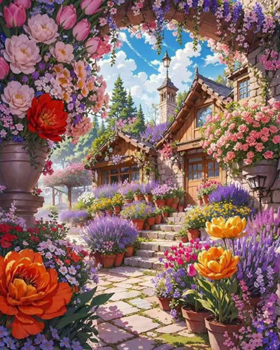نقاشی الماسی بزرگسال ۴۰×۵۰ طرح ۴