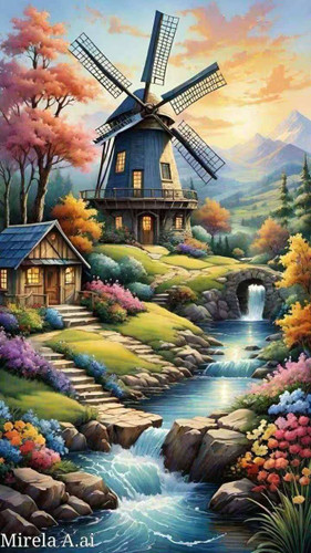 نقاشی الماسی بزرگسال ۴۰×۵۰ طرح ۵