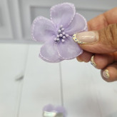 گیره انبری مو طرح گل پنج پر حریر