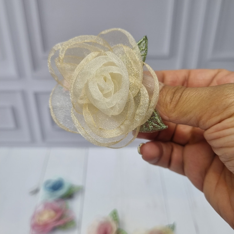 گیره انبری رز حریر مجلسی طرح ۱