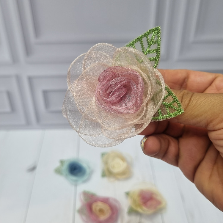 گیره انبری رز حریر مجلسی طرح ۱