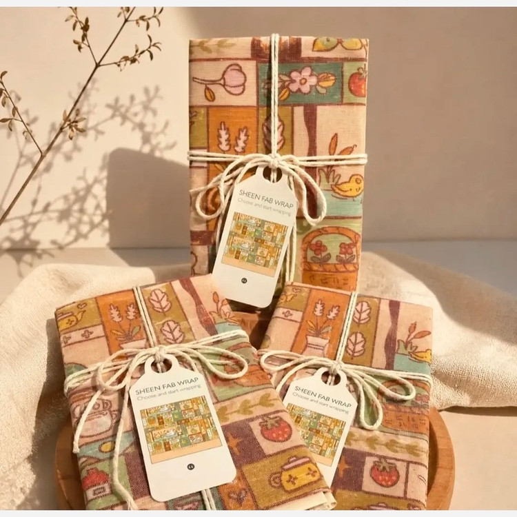 کادو پیچ پارچه ای(جایگزین کاغذ کادو)