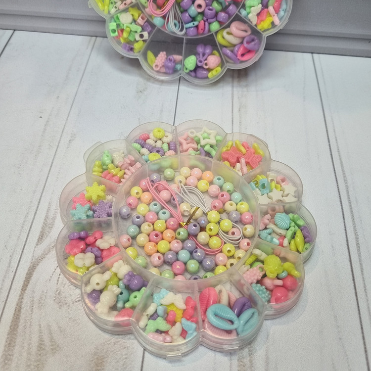 پک گردنبند سازی طرح گل